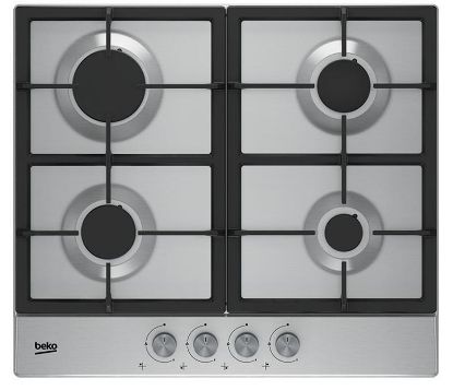  Зображення Варильна поверхня Beko газова, 60см, чавун, нерж 