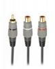  Зображення Кабель audio Cablexpert CCAP-RCAM2F-0.2M стерео аудіо 1 x RCA-тюльпан/2 x RCA-тюльпан, 0.2 м) 