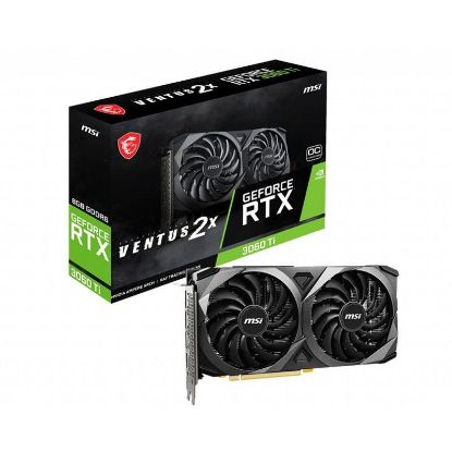  Зображення Відеокарта GF RTX 3060 Ti 8GB GDDR6 Ventus 2X OCV1 MSI (GeForce RTX 3060 Ti VENTUS 2X OCV1 LHR) 