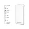  Зображення Універсальна мобільна батарея ColorWay Soft Touch 10000mAh White (CW-PB100LPE3WT-PD) 