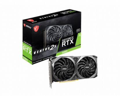  Зображення Відеокарта GeForce RTX 3060  12GB GDDR6   MSI Ventus 2X 12G OC  (192-bit, PCI-E 4.0, DisplayPort 1.4 *3, HDMI, 235 x 124 x 42мм)) 