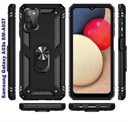  Зображення Чохол-накладка BeCover Military для Samsung Galaxy A03s SM-A037 Black (707114) 