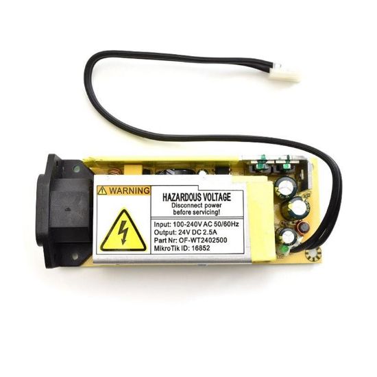  Зображення Блок живлення Mikrotik 24v 2.5A internal power supply for CCR1009-7G-1C-1S+ and CRS317-1G-16S+R 