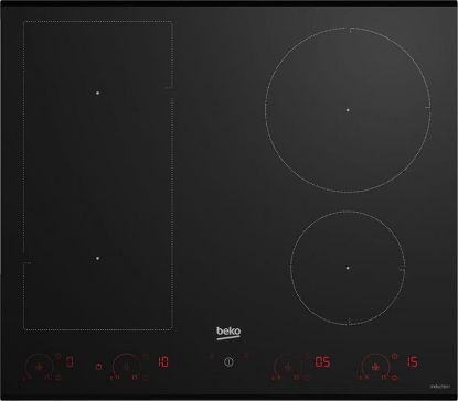  Зображення Варильна поверхня Beko індукційна, 60см, розширена зона, чорний 