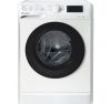  Зображення Пральна машина Indesit фронтальна, 6кг, 1000, A+++, 43см, дисплей, люк чорний, білий 