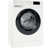  Зображення Пральна машина Indesit фронтальна, 6кг, 1000, A+++, 43см, дисплей, люк чорний, білий 