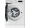 Зображення Пральна машина Indesit фронтальна, 6кг, 1000, A+++, 43см, дисплей, люк чорний, білий 