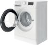  Зображення Пральна машина Indesit фронтальна, 6кг, 1000, A+++, 43см, дисплей, люк чорний, білий 