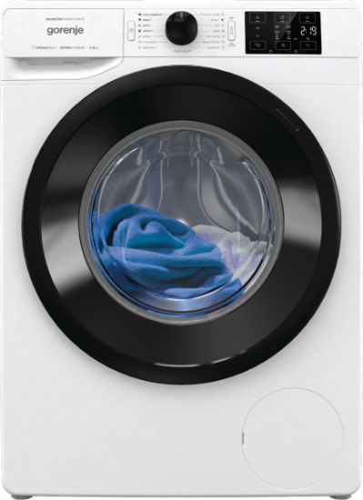  Зображення Пральна машина Gorenje фронтальна, 8кг, 1400, A+++, 55см, дисплей, пара, інвертор, білий 