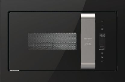  Зображення Мікрохвильова піч Gorenje вбудовувана ORAITO, 23л, електр. управл., 900Вт, гриль, дисплей, чорний 