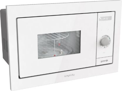  Зображення Мікрохвильова піч Gorenje вбудовувана Simplicity, 23л, міх. управл., 900Вт, гриль, дисплей, білий 