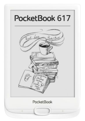  Зображення Електронна книга PocketBook 617  White (PB617-D-CIS)) 