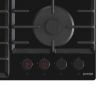  Зображення Варильна поверхня Gorenje газова на склі, 60см, чавун, чорний 