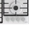  Зображення Варильна поверхня Gorenje газова на склі, 60см, чавун, білий 