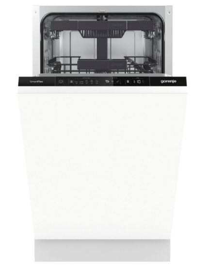  Зображення Посудомийна машина Gorenje вбудовувана, 11компл., A+++, 45см, інвертор, 3й кошик, білий 