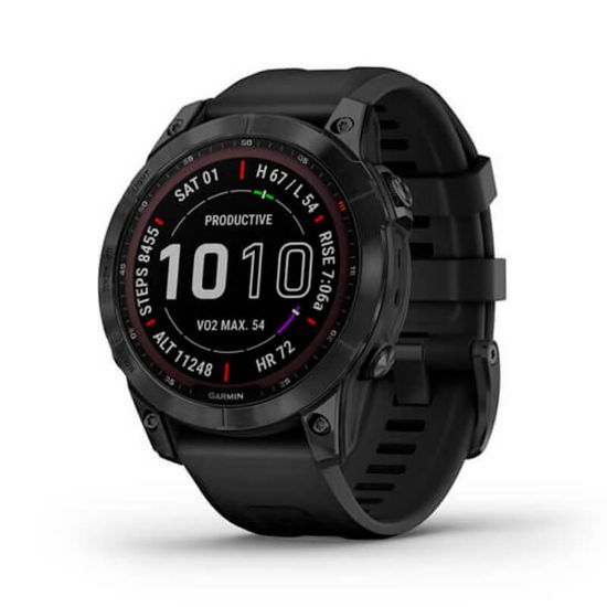  Зображення Смарт-годинник Garmin Fenix 7 Sapphire Solar Black DLC Titanium with Black Band (010-02540-34) 