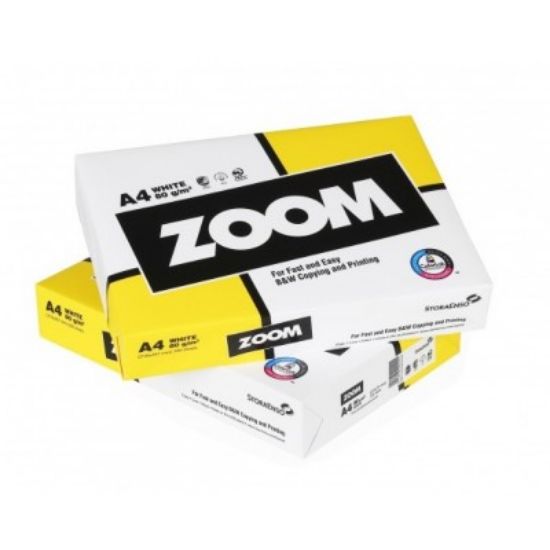  Зображення Папір Zoom, class C+, білизна 150% CIE, 80g/m2, A4, 500ар. 