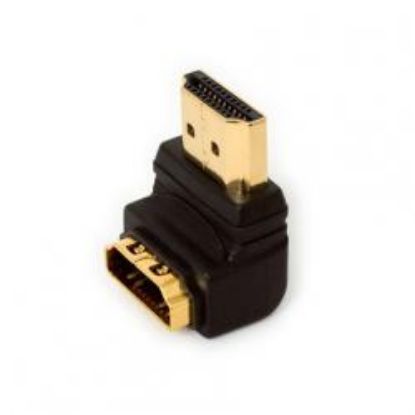  Зображення Переходник Atcom HDMI(M)-HDMI(F) Черный Угловой 90 Градусов 