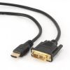  Зображення Кабель HDMI to DVI 1.8m Cablexpert V1.3/19-пін 