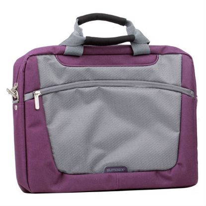  Зображення Сумка 15.6" Sumdex  PON-318PL (класична, нейлон/поліестер, фіолетово-сірий) ) 