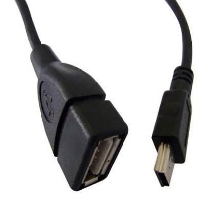  Зображення Кабель USB 2.0 AF to Mini-B 5P OTG Atcom (12821) 0.8м 