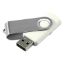  Зображення Флеш-накопичувач 16GB UTS2 WHITE USB 2.0 GOODRAM BULK (TWISTER) 