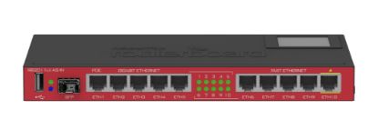  Зображення Маршрутизатор MikroTik RB2011UiAS-IN (1xSFP cage, 5xGLAN, 5xLAN, PoE in/1*out, CPU 600Mhz, 128MB RAM, micro USB port, LCD panel, RouterOS L5)) 