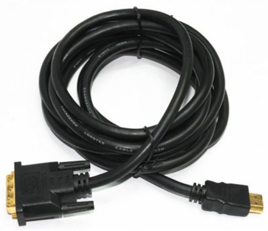  Зображення Кабель HDMI-DVI Cablexpert CC-HDMI-DVI-7.5MC V1.3/19-пін, позолоч, 7.5м) 