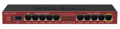  Зображення Маршрутизатор MikroTik RB2011iLS-IN (1xSFP cage, 5xGLAN, 5xLAN, PoE in/1*out, CPU 600Mhz, 64MB RAM, RouterOS L5)) 