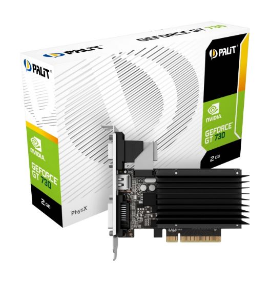  Зображення Відеокарта GF GT 730 2GB GDDR3 Palit (NEAT7300HD46-2080H) 