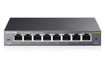  Зображення Комутатор TP-LINK TL-SG108E 8xGE EasySmart Метал. Корпус 