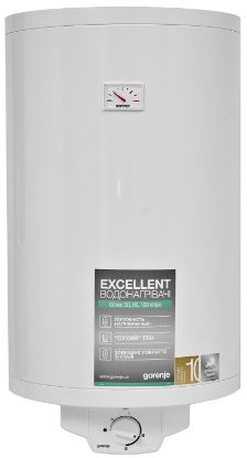  Зображення Водонагрівач електр. Gorenje круглий GBF, 80л, 2кВт, сухий тен, мех. кер-ння, C, білий 