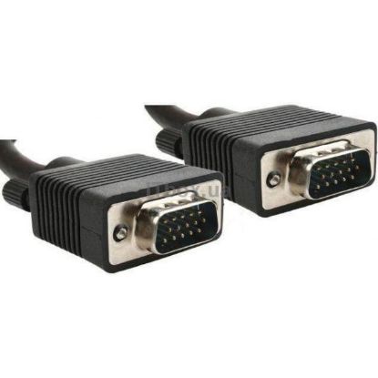  Зображення Кабель сигнальний VGA-VGA Cablexpert CC-PPVGA-20M-B VGA3+9C HD15M, подвійне екранування з двома феритами 20м) 
