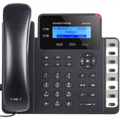  Зображення Grandstream GXP1628, Small-Medium Business HD IP Phone,2 line keys with dual-color LED,dual switched10/100/1000 Ethernet ports, HD (with power supply) 