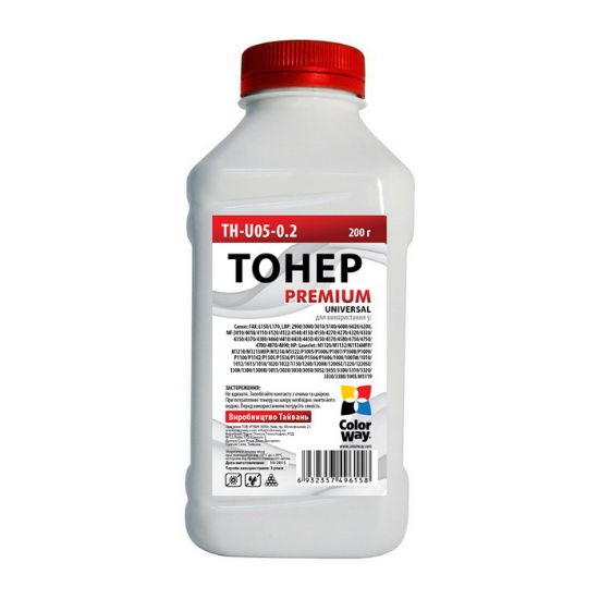 Зображення Тонер Colorway HP Universal HP LJ P1005/1102/1010/2035 (200g) Premium TH-U05-0.2 