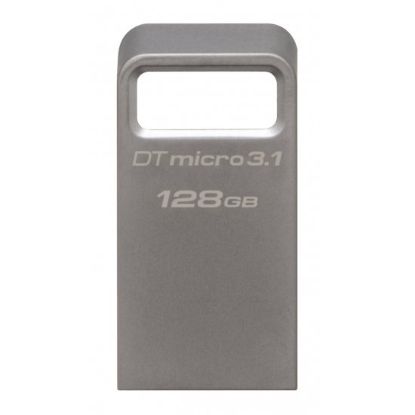  Зображення Модуль флеш-пам'яті Kingston 128GB DTMicro USB 3.1/3.0 Type-A metal ultra-compact drive  EAN: 740617242928 