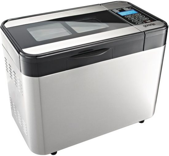  Зображення Хлібопічка Gorenje, 815Вт, програм-1.4,  макс.вес -1.4кг, форма-прямокутрик, нерж.сталь, чорний 