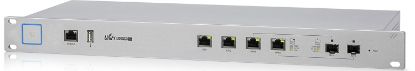  Зображення Маршрутизатор Ubiquiti UniFi Security Gateway PRO (USG-PRO-4), 2xCombo(SFP/GLAN), 2xGLAN,1хRJ45 Serial Port, CPU 1Ghz, 2GB RAM, 4GB On-Board Flash Storage, USB port, 1U rackmount case) 