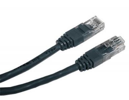  Зображення Патч-корд Cablexpert Cat.5e UTP RJ45 0.5m чорний (PP12-0.5M/BK) 