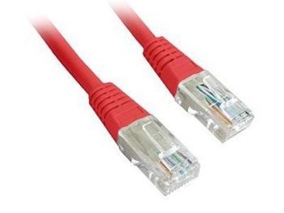  Зображення Патч-корд Cablexpert Cat.5e UTP RJ45 0.25m червоний (PP12-0.25M/R) 