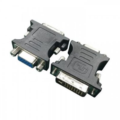  Зображення Адаптер Cablexpert A-DVI-VGA (24+15 пін) VGA, F/M HD) 