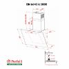  Зображення Витяжка Perfelli DN 6642 A 1000 IV LED 