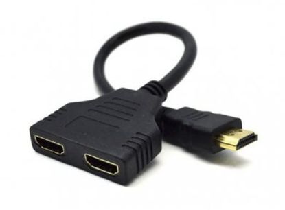  Зображення Адаптер HDMI F to 2xHDMI M, Cablexpert v. 1.4 