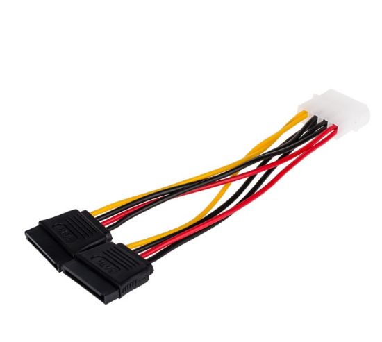  Зображення Кабель-Переходник 0.2 м Atcom Molex - 2 Sata power 