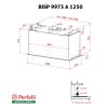  Зображення Витяжка Perfelli BISP 9973 A 1250 IV LED Strip 