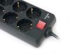  Зображення Мережевий фільтр живлення REAL-EL REAL-EL RS-8 PROTECT, 1.8m, black (EL122300021) 