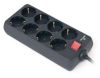  Зображення Мережевий фільтр живлення REAL-EL REAL-EL RS-8 PROTECT, 1.8m, black (EL122300021) 