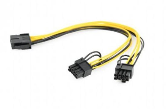  Зображення Кабель питания 8pin Male to 2x6pin Female Cablexpert (CC-PSU-85) 