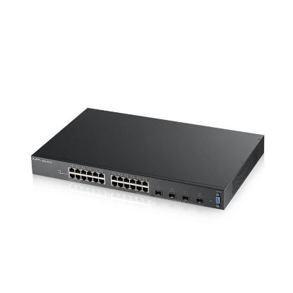  Зображення Комутатор ZYXEL XGS2210-28 (24xGE, 4xSFP+, стек. (до 2), безшумний, L2)) 