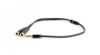  Зображення Кабель audio Cablexpert CCA-415M-0.1M 3.5мм M/F 2х3.5мм, перехідник, 10cм) 